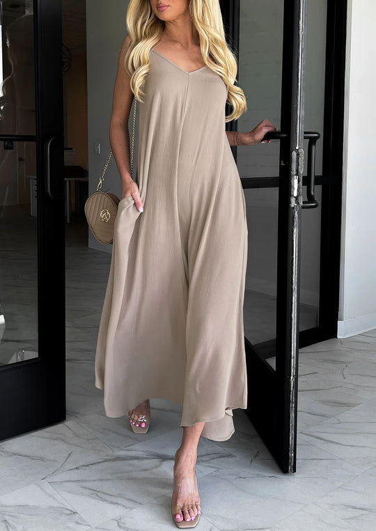 Damen Sommerliches Maxi Kleid R&B
