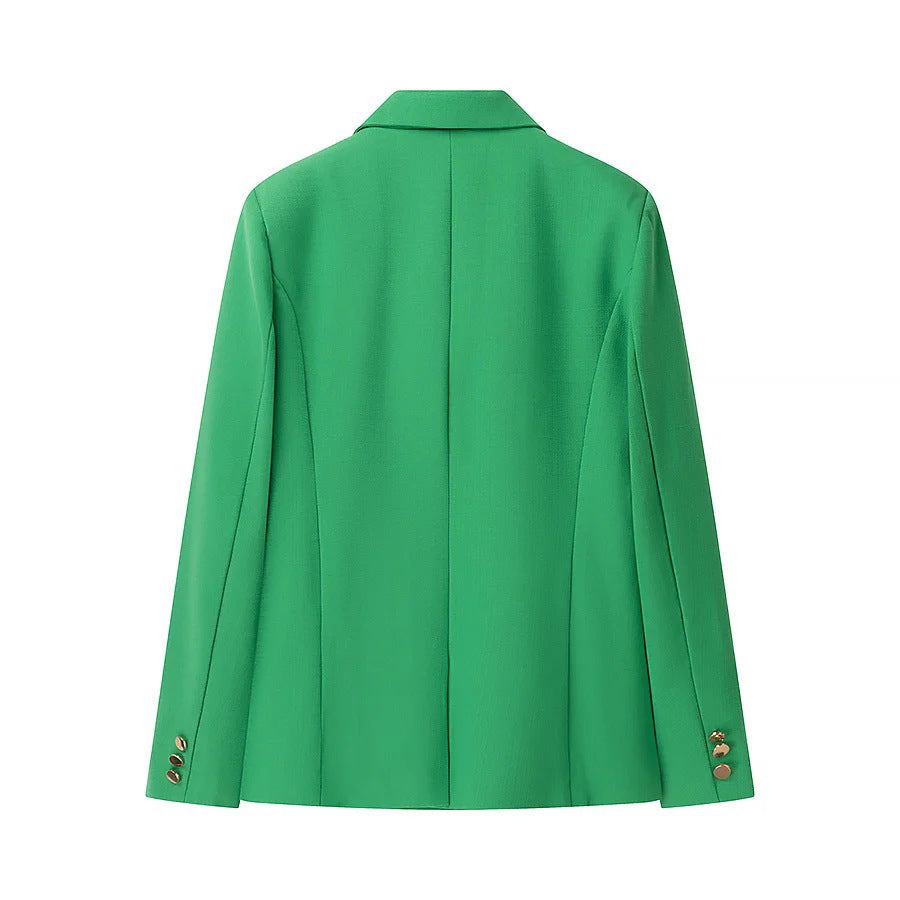 Damen elegante Blazerjacke mit strukturiertem Design und praktischen Taschen R&B