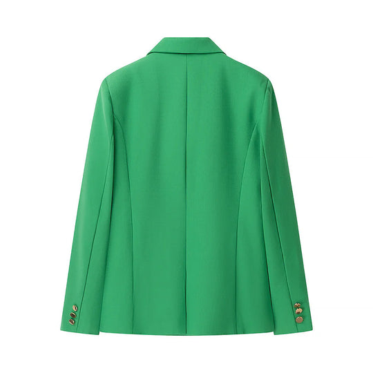 Damen elegante Blazerjacke mit strukturiertem Design und praktischen Taschen R&B