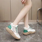 Damen Modische High-Top Sneakers mit atmungsaktiver Struktur und dämpfender Sohle R&B