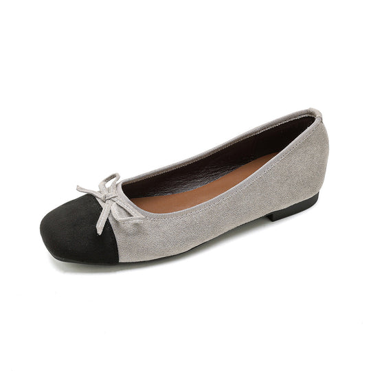 Damen elegante Ballerinas mit modischem Schleifenakzent und hochwertigem Obermaterial R&B