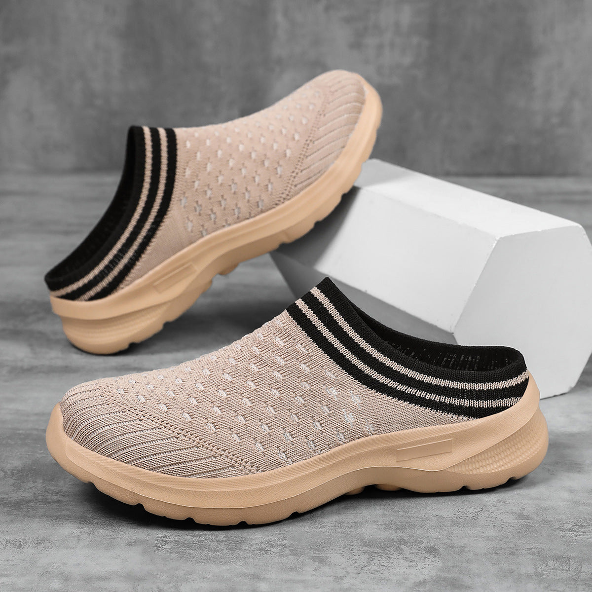 Damen Bequeme Slip-On Freizeitschuhe