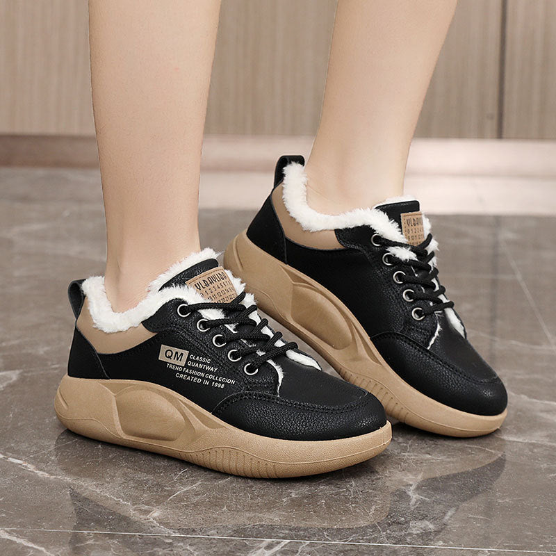 Damen warme Winter Sneakers mit weichem Fleece-Futter R&B