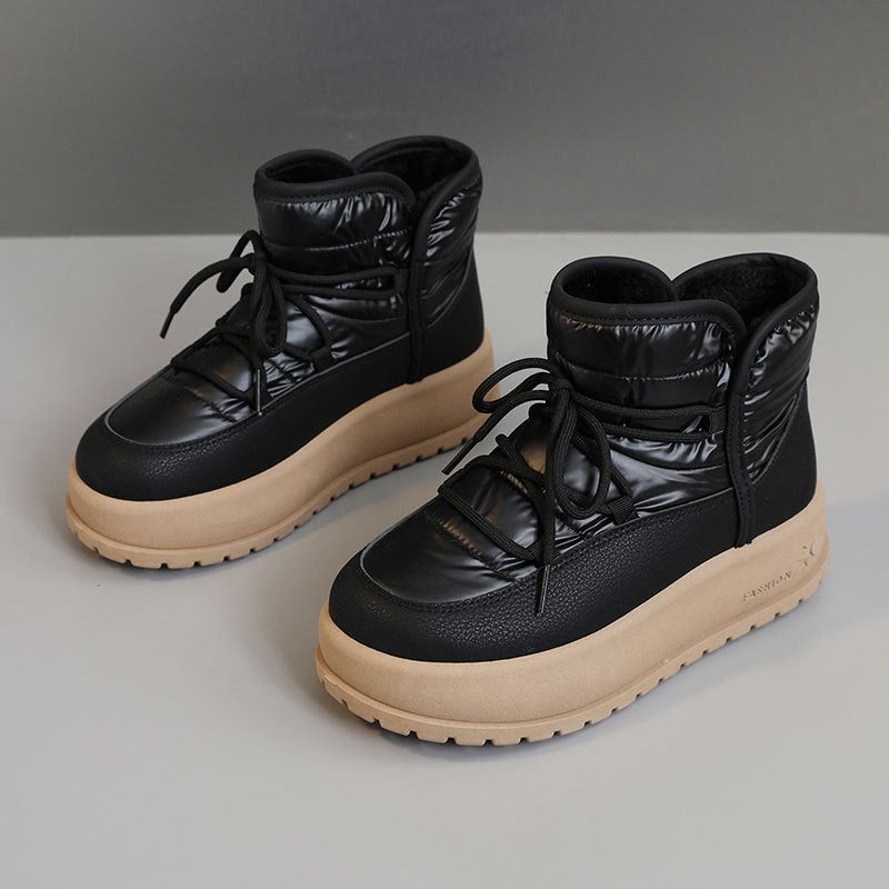 Damen warme Winterboots mit wasserdichtem Obermaterial und isolierendem Innenfutter R&B