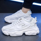 Damen Modische Sneakers mit stoßdämpfendem Sohlenprofil und atmungsaktivem Obermaterial