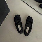 Damen Ballerinas mit elegantem Schnallenverschluss aus hochwertigem Wildleder