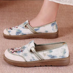 Damen Bequeme und stilvolle Hausschuhe mit floralem Design R&B