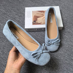 Damen Ballerinas mit elegantem Schleifen-Detail und softem Innenfutter EB