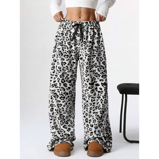 Damen Bequeme Hosen mit Leopardenmuster R&B