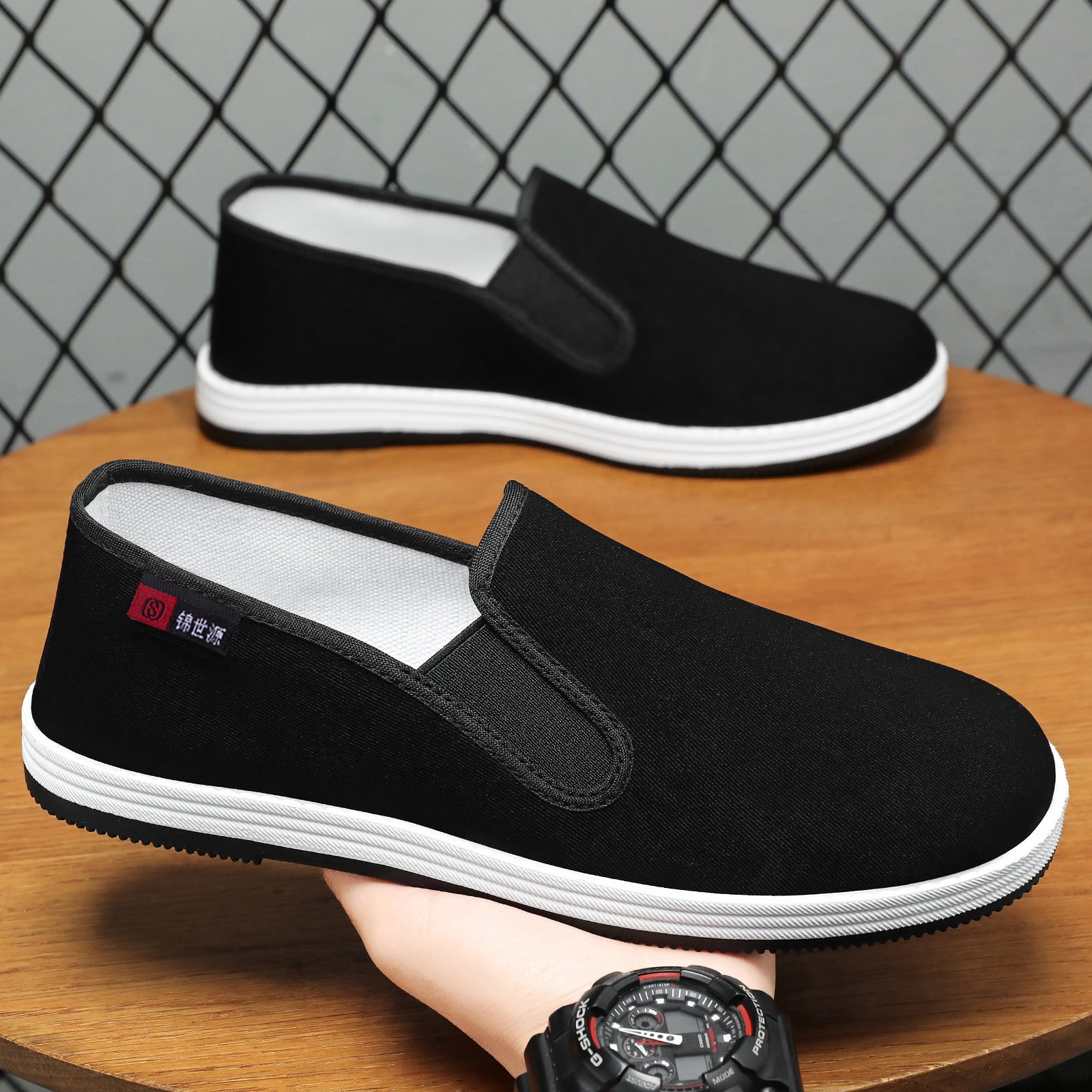 Damen Komfortable Slip-On Freizeitschuhe mit flexiblem Obermaterial R&B