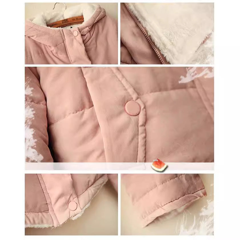 Damen gesteppte Kapuzenjacke mit kuscheligem Futter und praktischen Taschen R&B