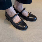 Damen elegante Mary Jane Schuhe mit komfortablem Riemenverschluss und hochwertiger Lederverarbeitung R&B