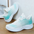 Damen Sportliche Laufschuhe mit atmungsaktivem Strickdesign und gepolsterter Dämpfung R&B