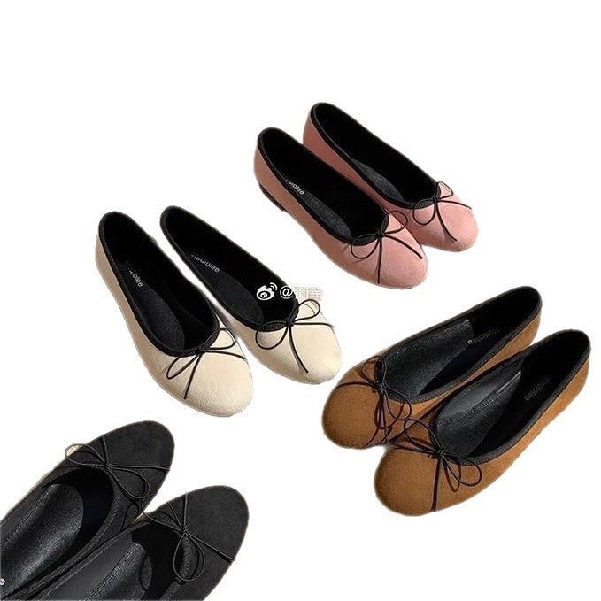Damen Ballerina-Schuhe mit verspieltem Schleifendetail und bequemer Innensohle