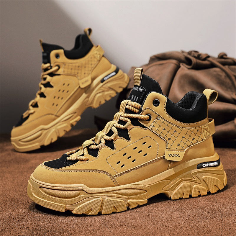 Damen Sportliche High-Top Sneaker mit strukturiertem Obermaterial und dämpfender Sohle R&B