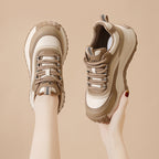 Damen trendige Plattform-Sneaker mit dämpfender Sohle R&B