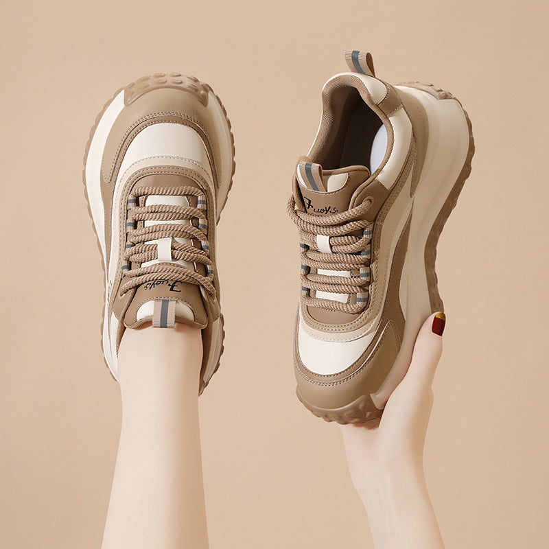 Damen trendige Plattform-Sneaker mit dämpfender Sohle R&B