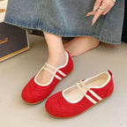 Damen Bequeme Slipper mit elastischen Riemen und modischem Design