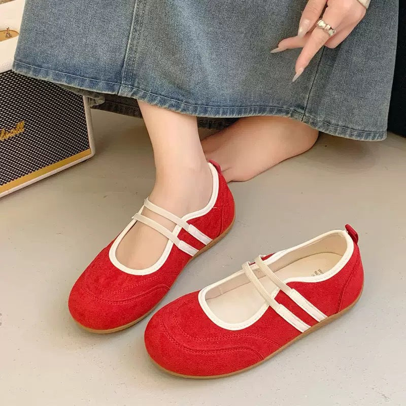 Damen Bequeme Slipper mit elastischen Riemen und modischem Design