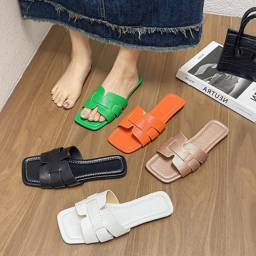 Damen modische Slides mit anpassbarem Riemendesign R&B
