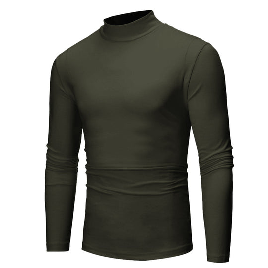 Herren turtleneck Langarmshirt R&B