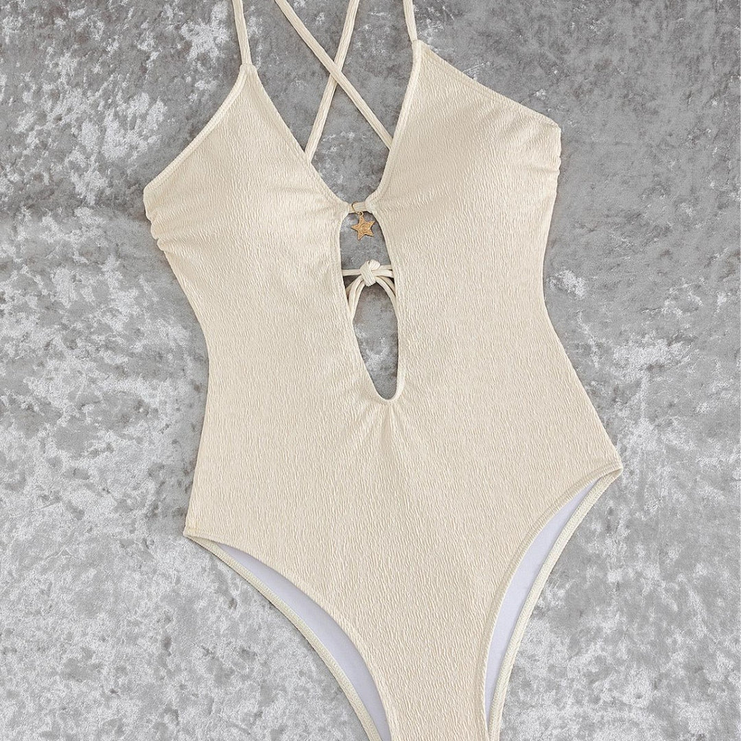 Damen Cut-Out Badeanzug mit einzigartigem Ringdetail R&B