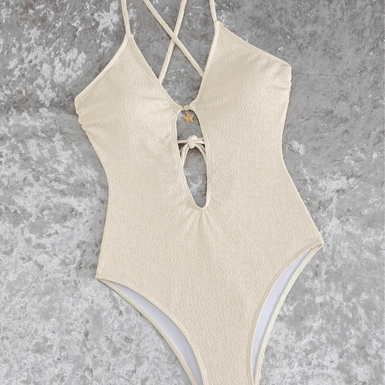 Damen Cut-Out Badeanzug mit einzigartigem Ringdetail R&B