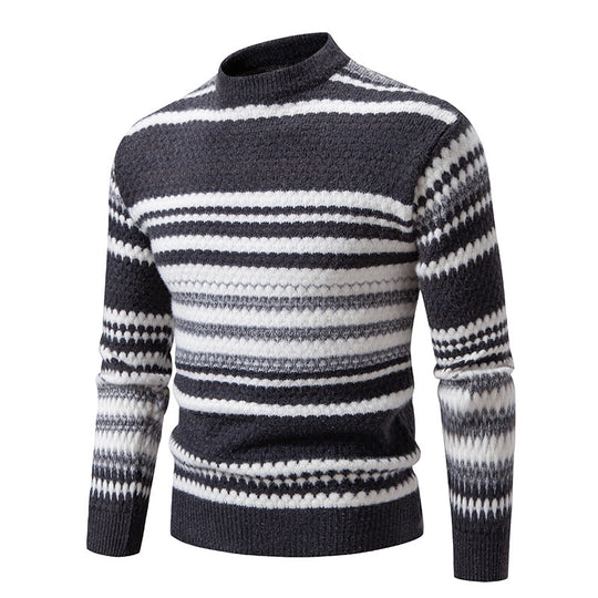 Herren Strickpullover mit strukturiertem Muster R&B