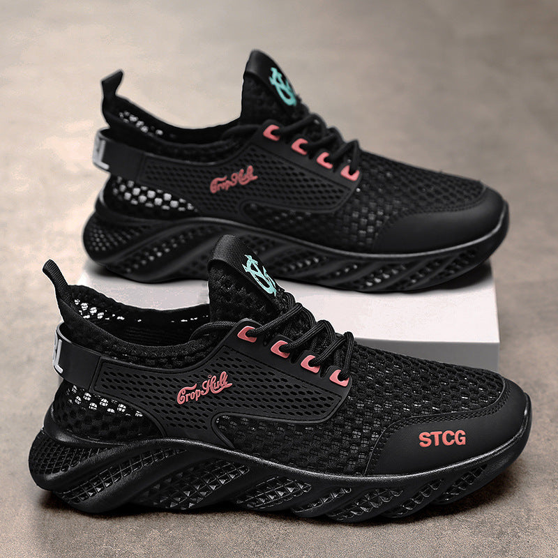 Damen atmungsaktive Mesh-Sneaker mit flexiblem Sohlen-Design R&B