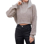 Damen lockerer Strickpullover R&B