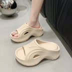 Damen bequeme Freizeitschlappen mit ergonomischem Design und flexiblem Fußbett EB