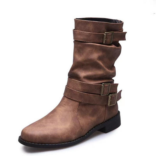 R&B | Stiefeletten mit Schnallenriemen Mehrere Riemen