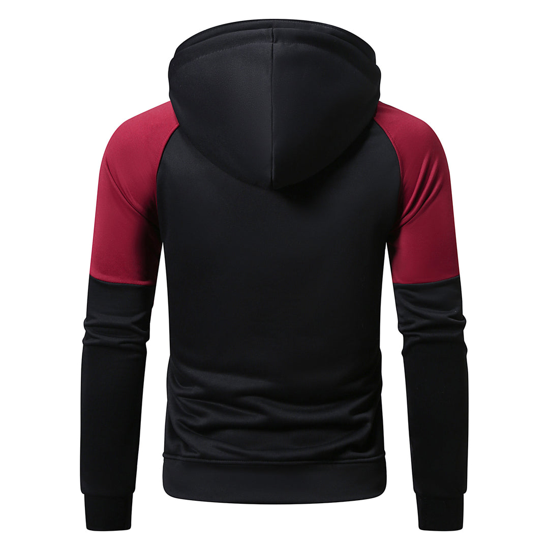 Herren sportlicher Kapuzenpullover mit einzigartigem Farbblock-Design R&B