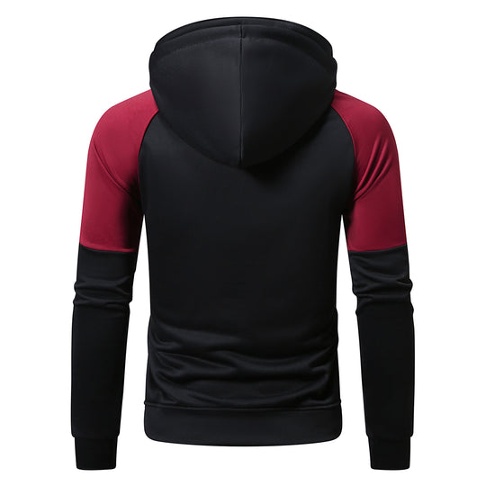 Herren sportlicher Kapuzenpullover mit einzigartigem Farbblock-Design R&B