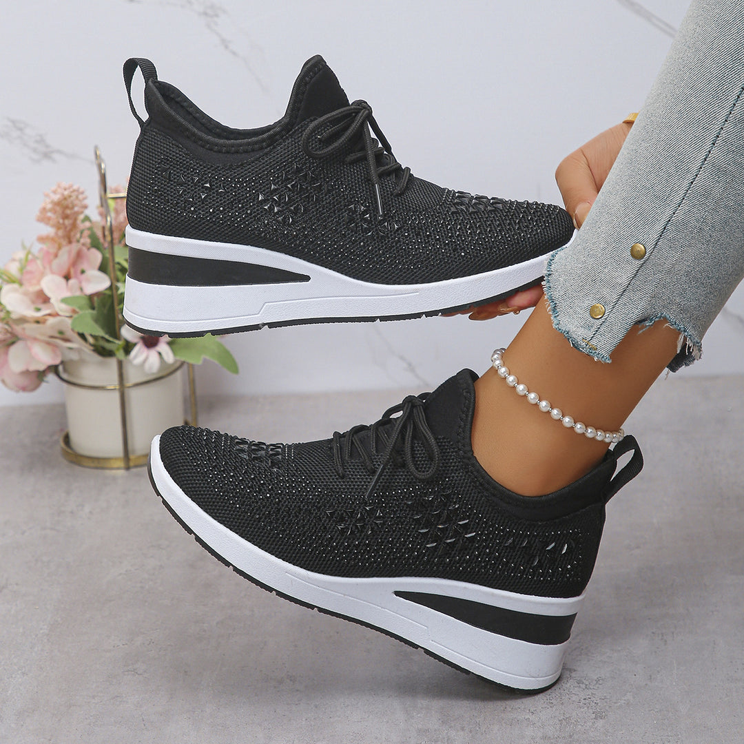 Damen Komfortable Sneaker mit modischem Netzdesign R&B