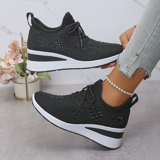 Damen Komfortable Sneaker mit modischem Netzdesign R&B