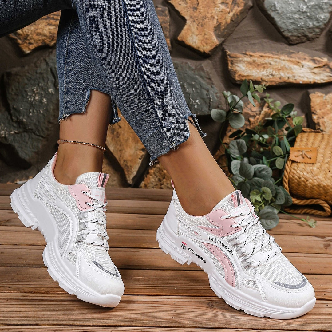 Damen Komfortable Fitness-Sneaker mit atmungsaktiver Oberflächenstruktur R&B
