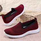 Damen Atmungsaktive Slip-On Sneakers mit flexiblem Mesh-Obermaterial R&B