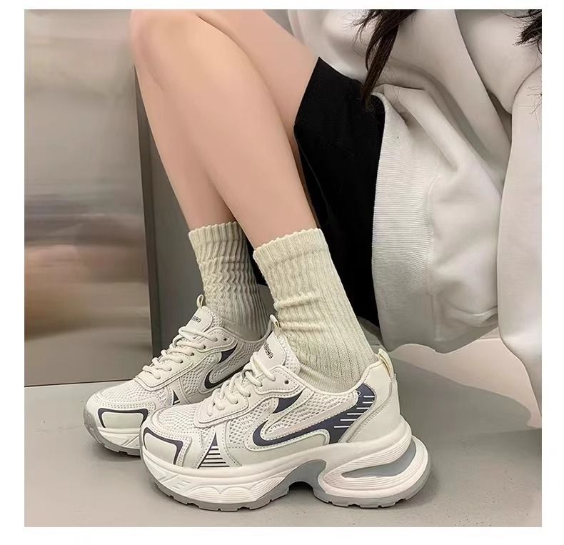 Damen Chunky Sneakers mit atmungsaktiver Oberfläche und dämpfendem Komfort