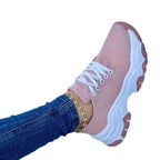Damen Sportliche Sneakers mit rutschfester Sohle und atmungsaktivem Obermaterial R&B