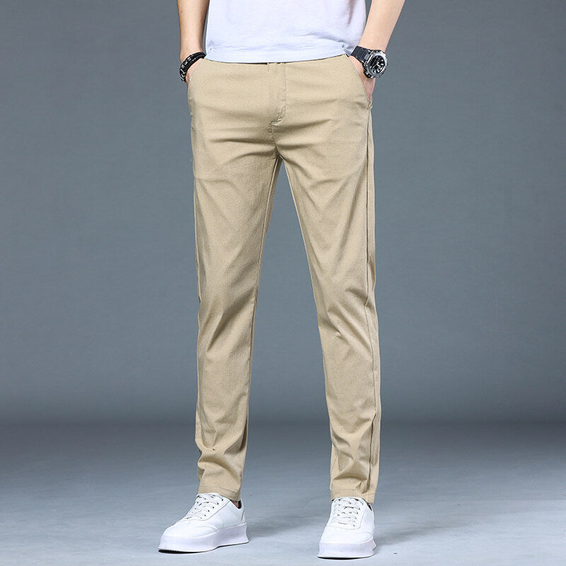 Herren luftige Freizeithosen im modernen Slim-Fit Design R&B