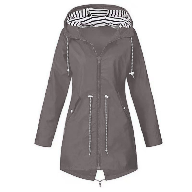 R&B | Kapuze Winddichte Regenjacke Langarm