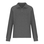 Damen Modischer Waffle-Pullover mit Stehkragen und Reißverschluss R&B