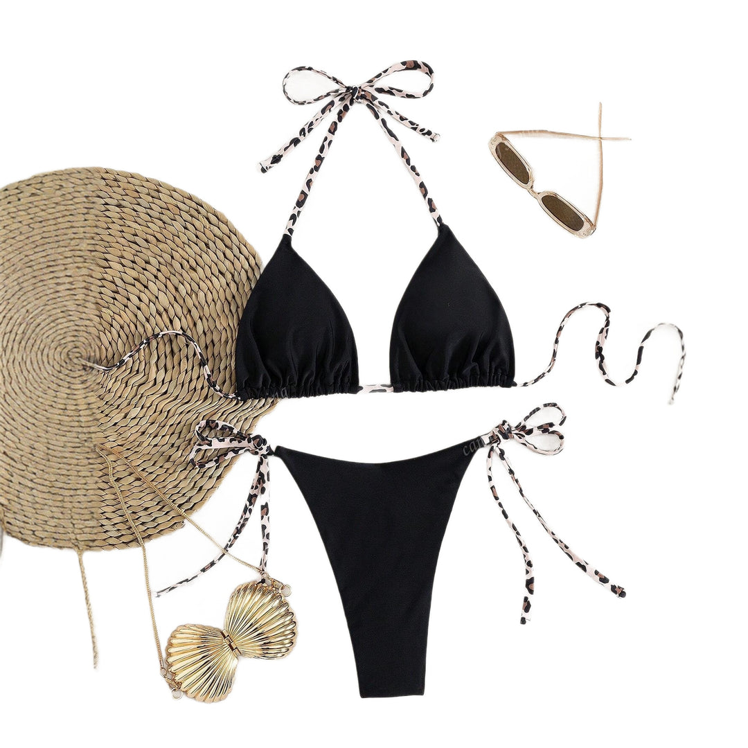 Damen Triangel-Bikini mit einzigartigen Trägern R&B
