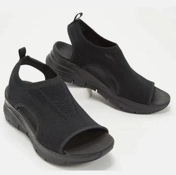Damen sportliche und stilvolle Zehentrenner-Sandalen mit ergonomischem Design R&B