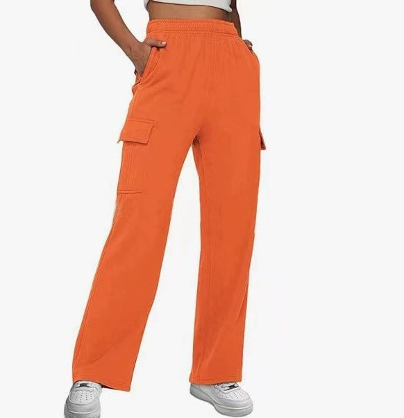 Damen Cargo-Hose mit weitem Bein und praktischen Seitentaschen R&B