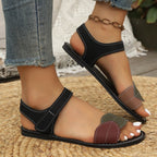 Damen Komfortable Sandalen mit stilvollem Blattdesign und verstellbarem Riemen R&B