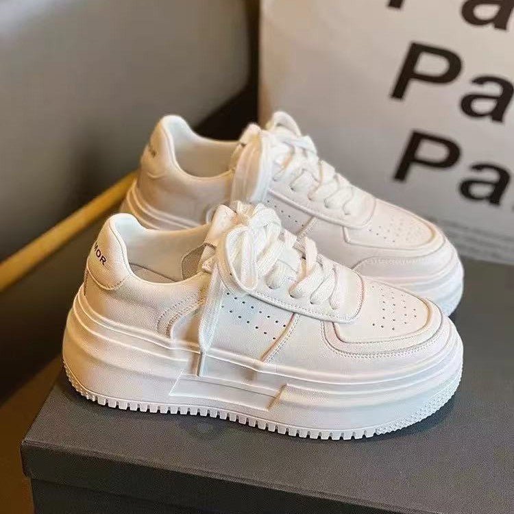 Damen Chunky Sneakers mit dämpfender Plattform und atmungsaktiver Oberflächenstruktur