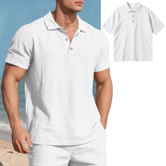 Herren Poloshirt mit atmungsaktiver Struktur und klassischem Kragen R&B
