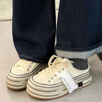Damen Plateau Sneakers im Street-Style mit modernen Textil-Details R&B